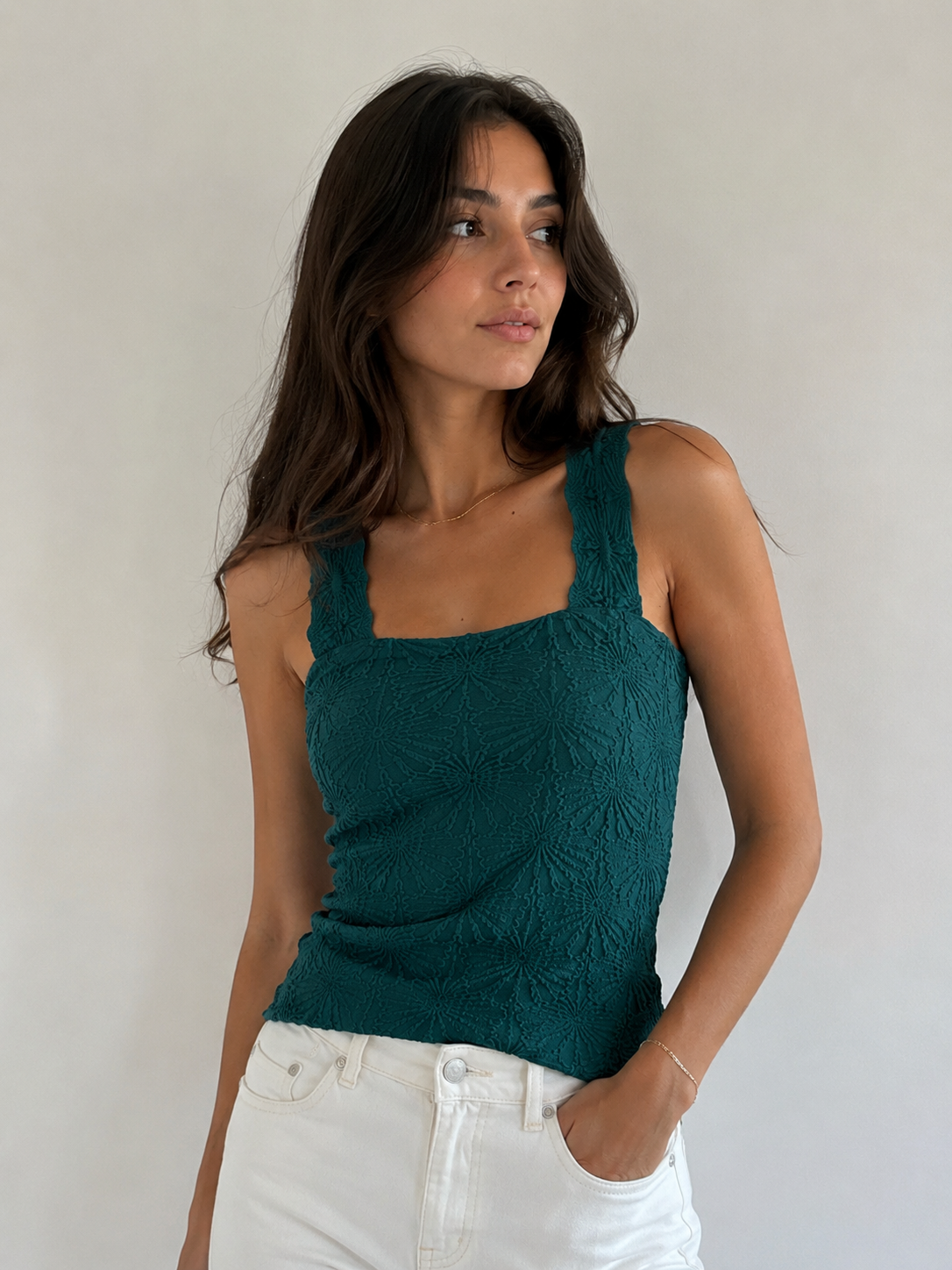 Ethereal Lace Tank Top