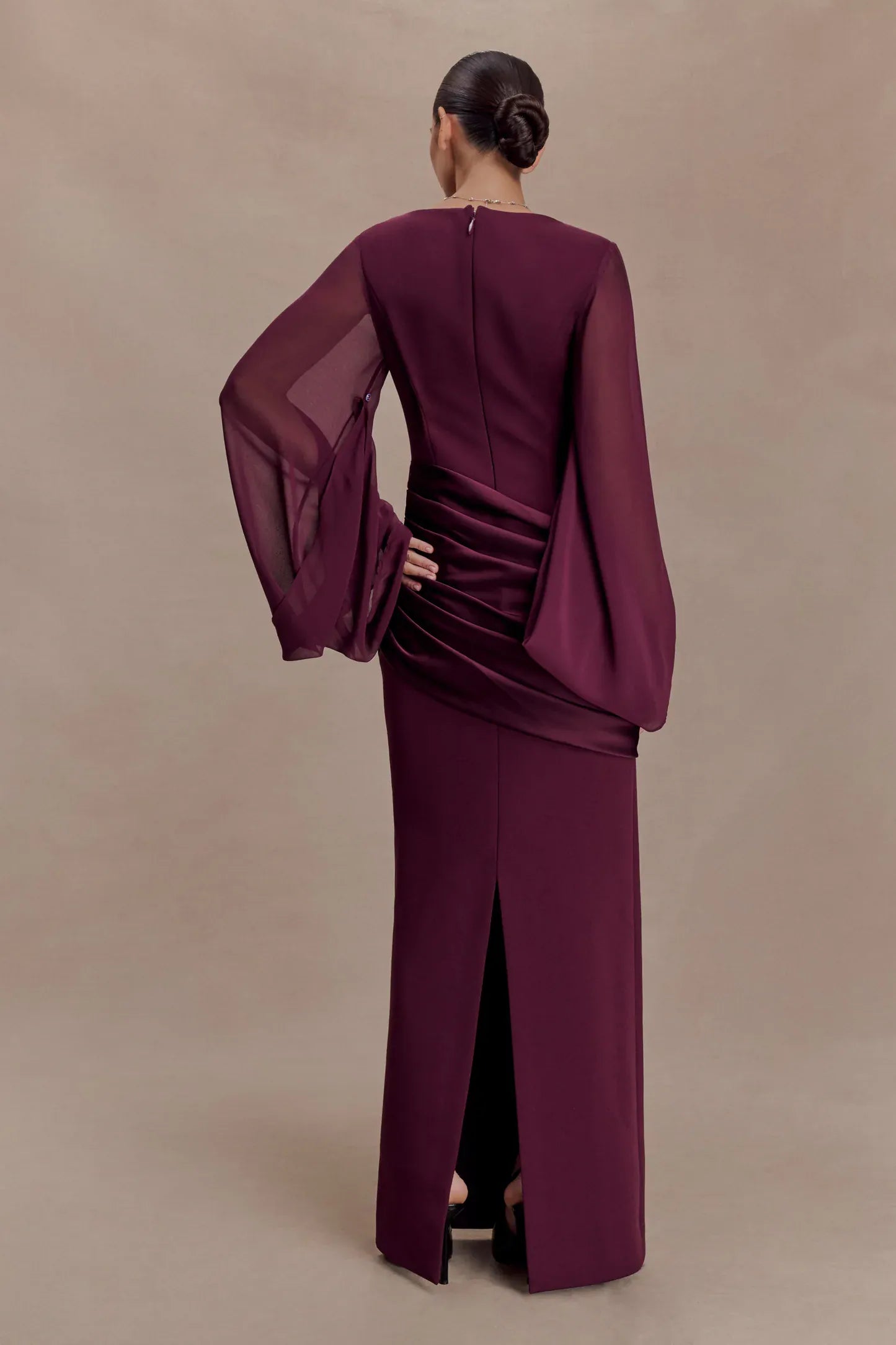Draped Cape Dress