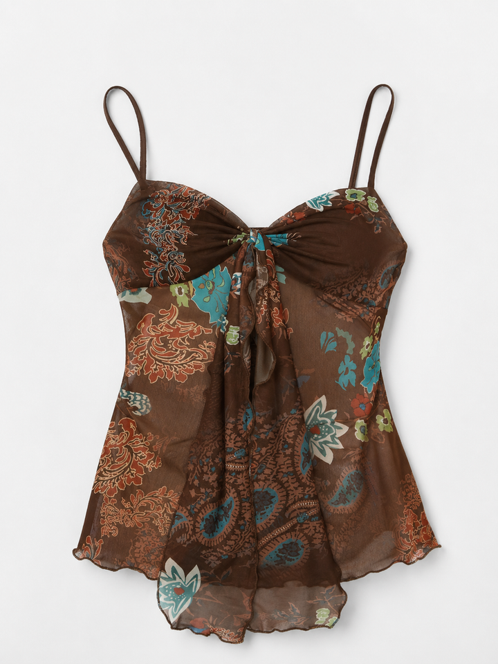 Floral Satin Cami Top