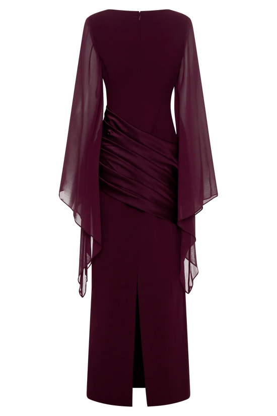 Draped Cape Dress