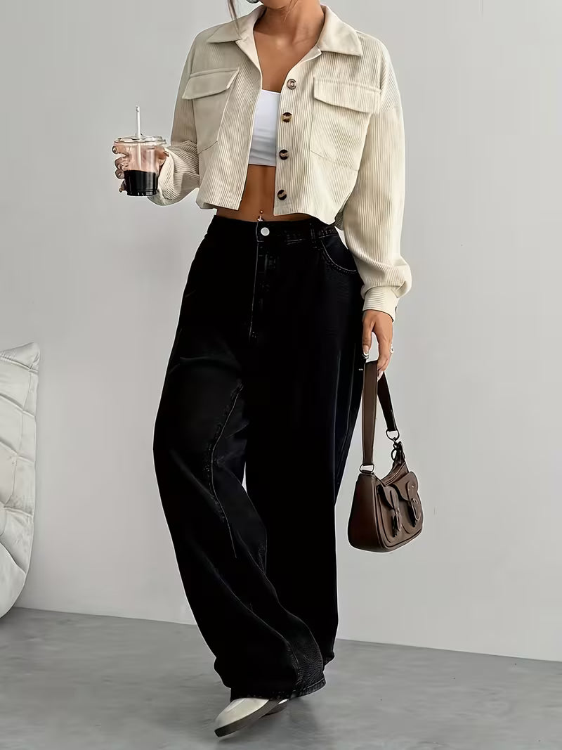Elegante Knopfjacke