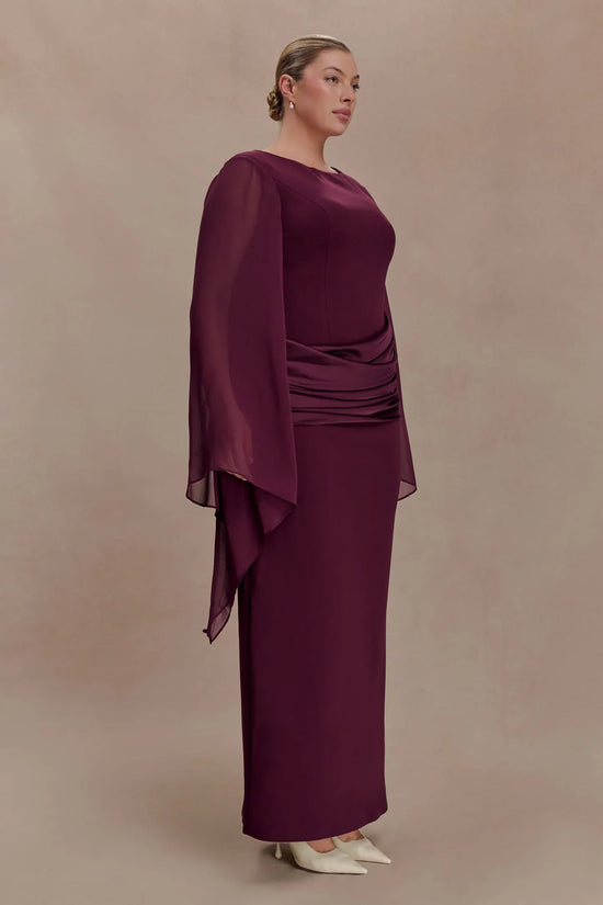 Draped Cape Dress
