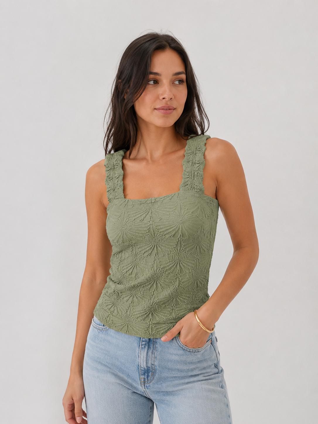 Ethereal Lace Tank Top