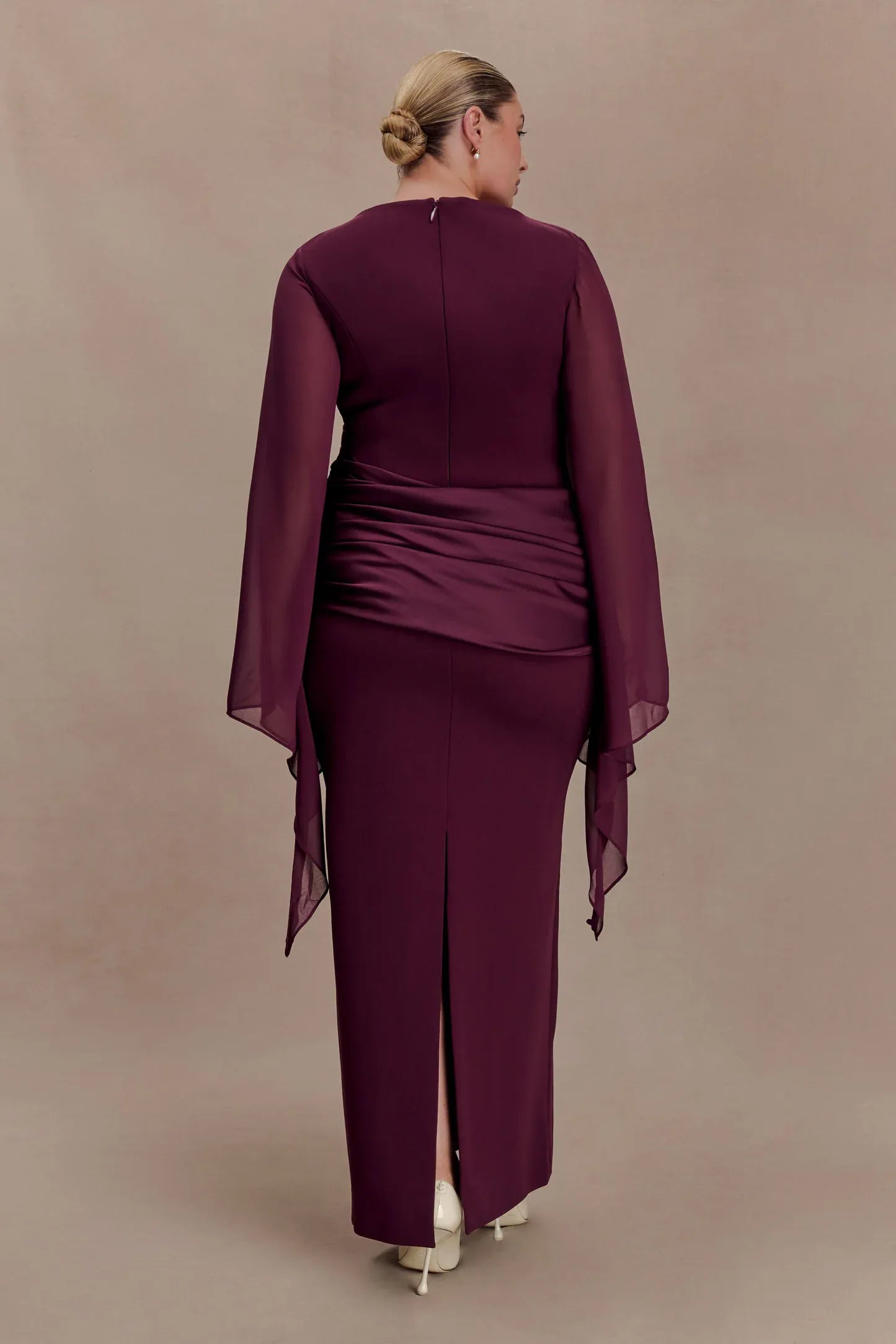 Draped Cape Dress