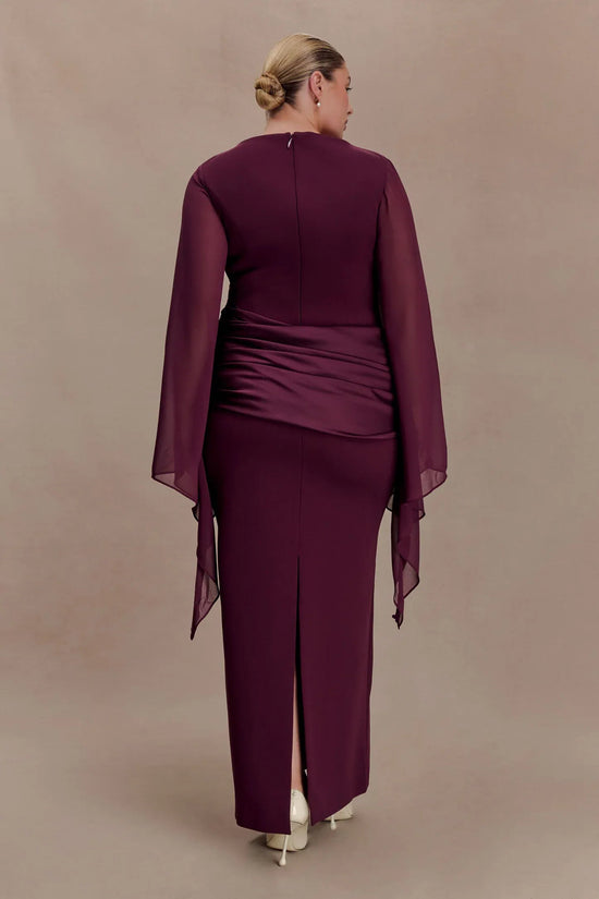 Draped Cape Dress