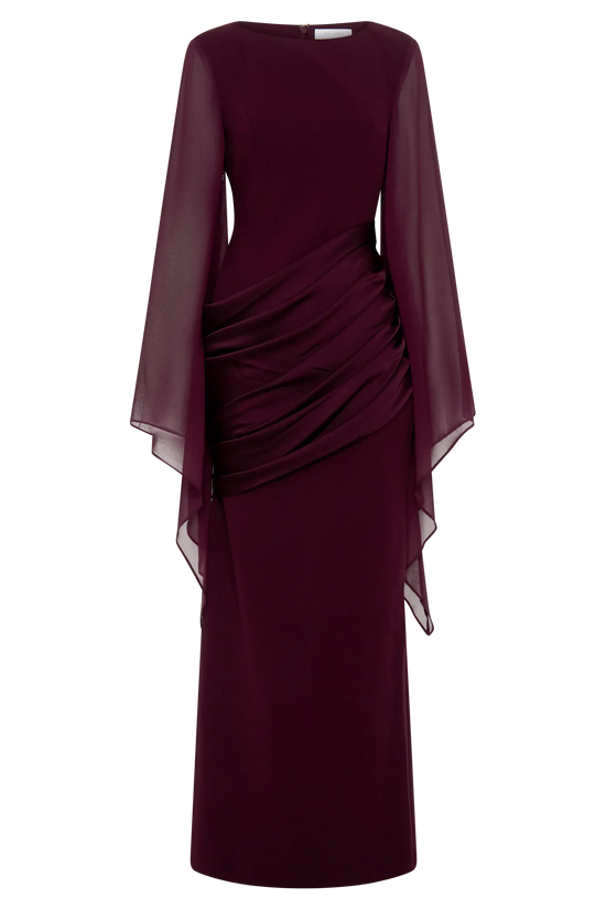 Draped Cape Dress