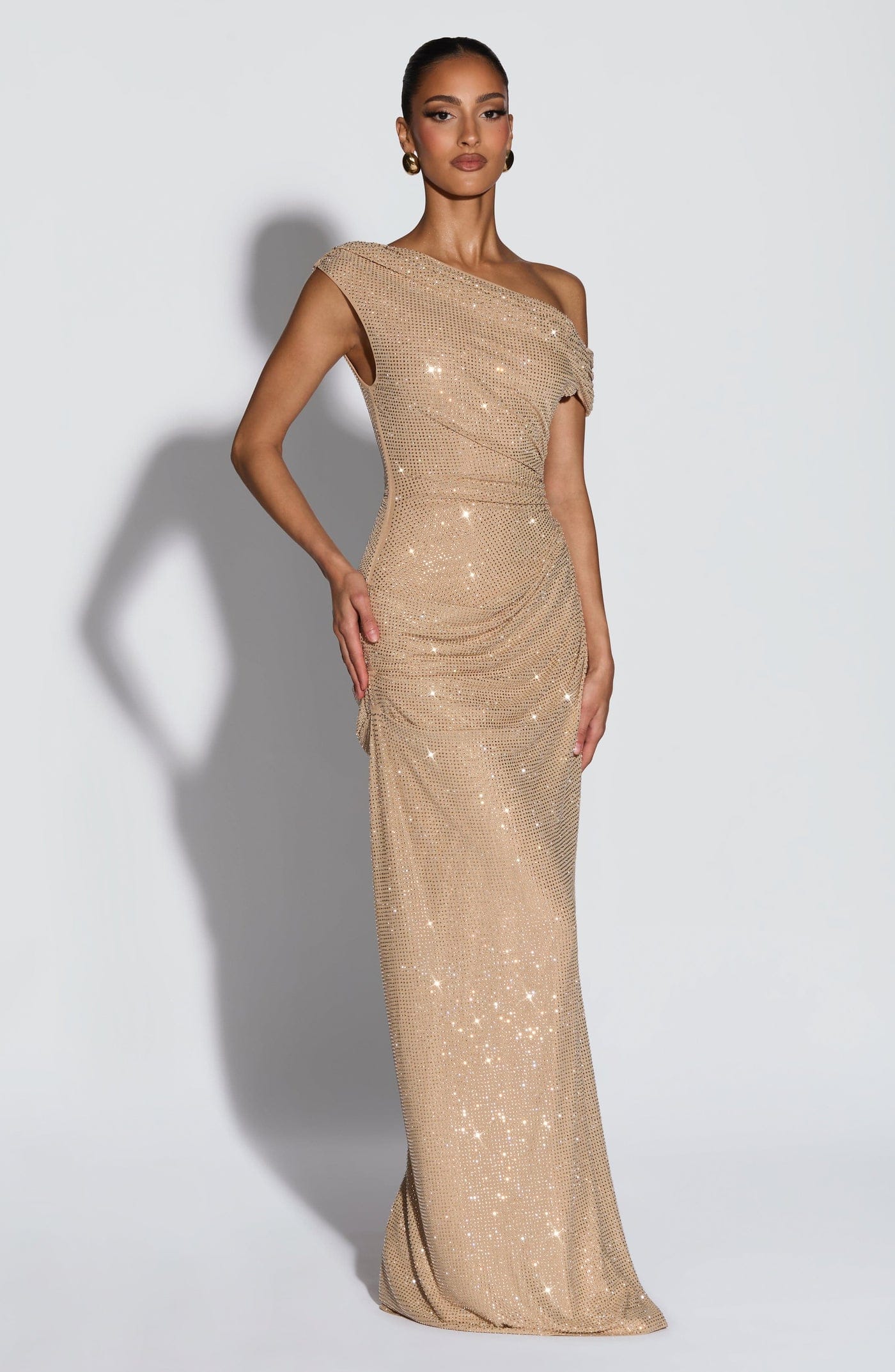 Starlit Drape Maxi Dress