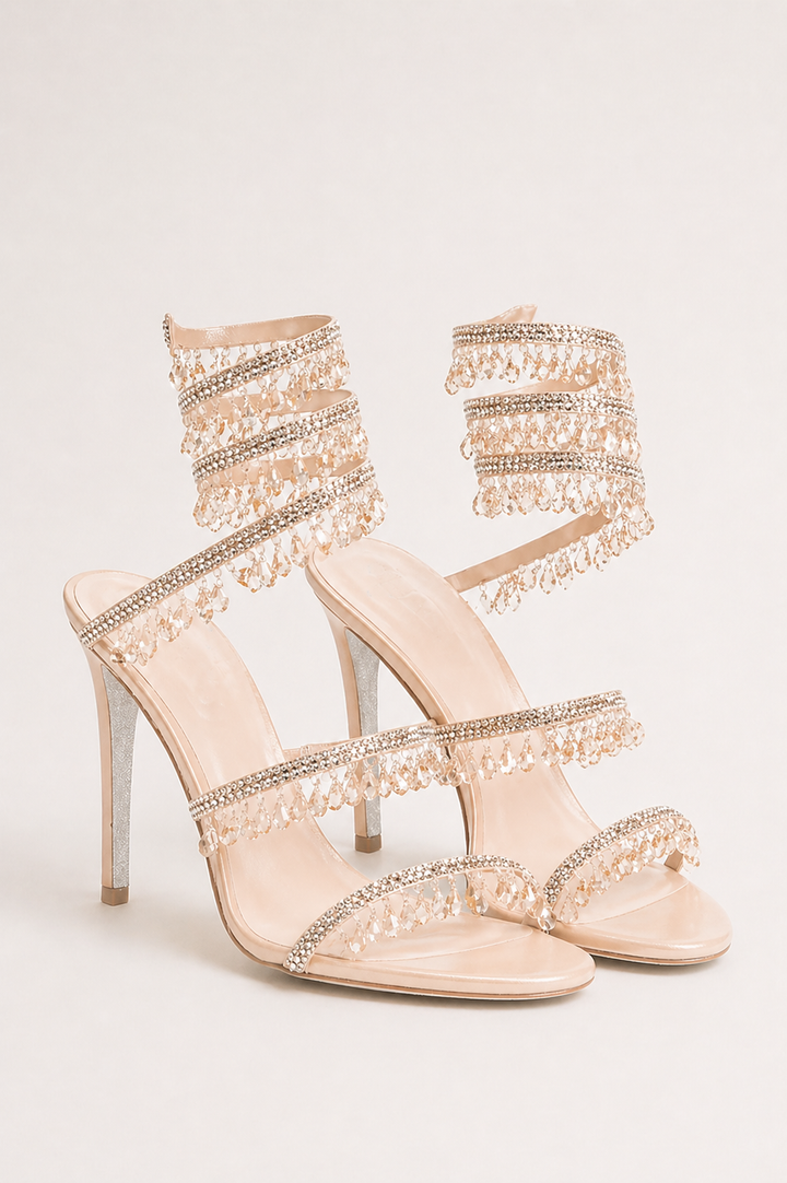 Crystal Cascade Heels
