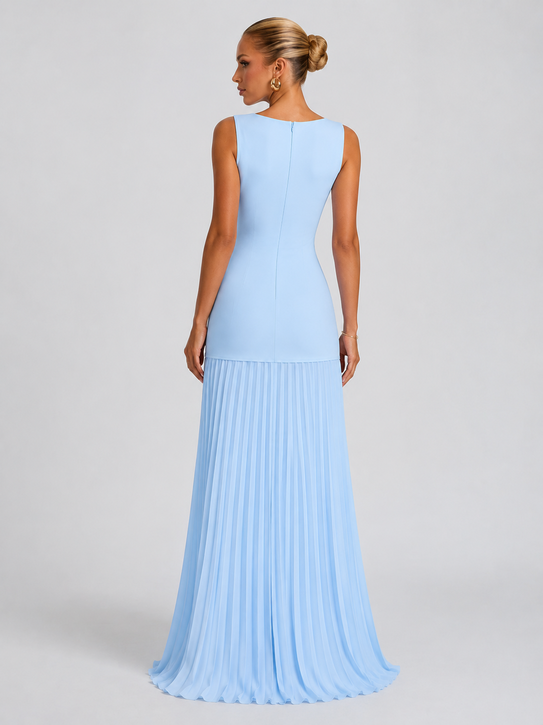Pleated Elegance Maxi Dress