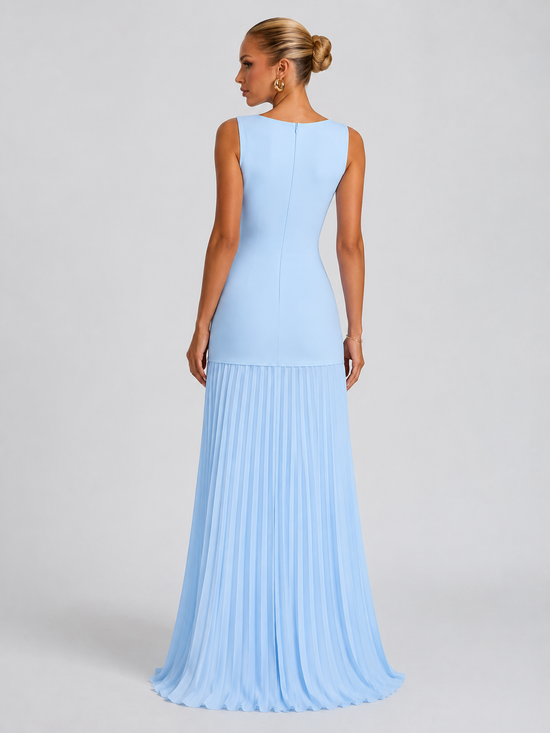 Pleated Elegance Maxi Dress