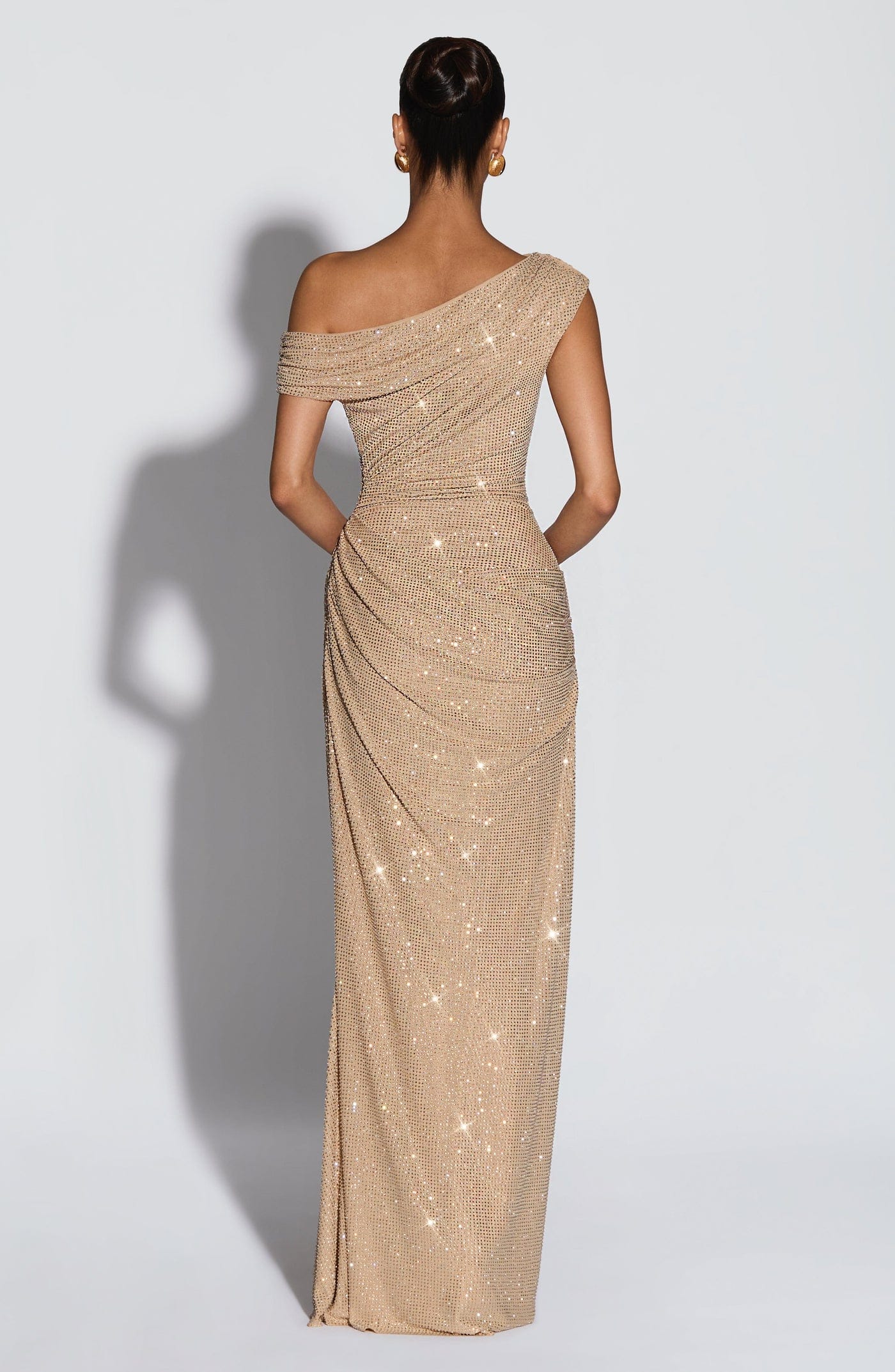 Starlit Drape Maxi Dress