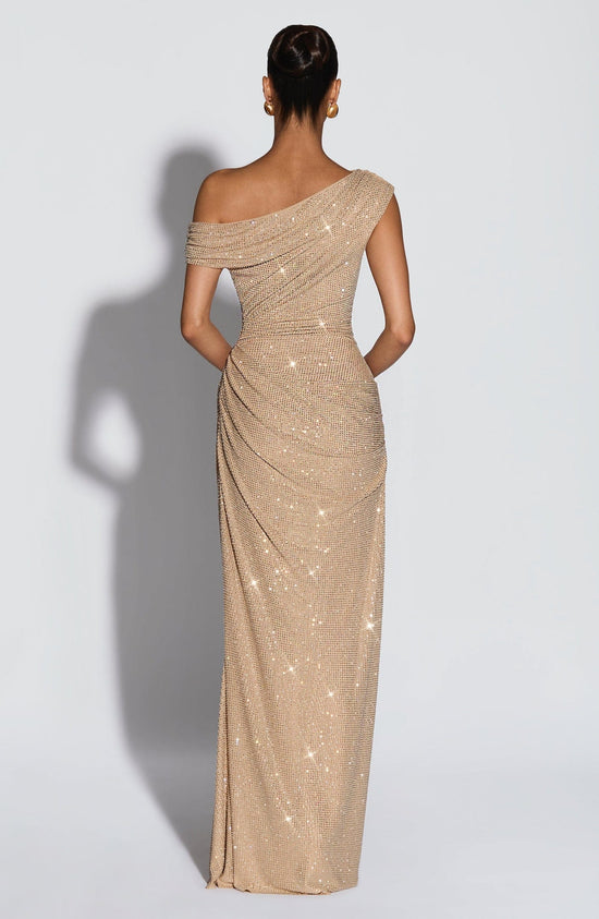 Starlit Drape Maxi Dress
