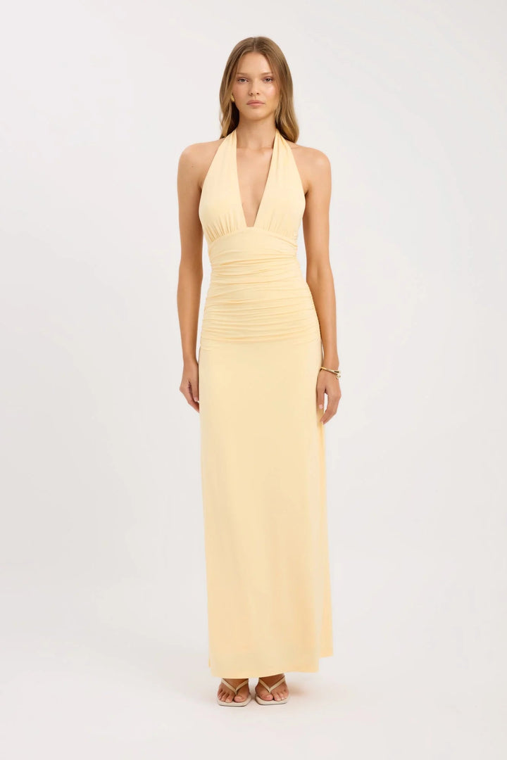 Celeste Halter Maxi Dress