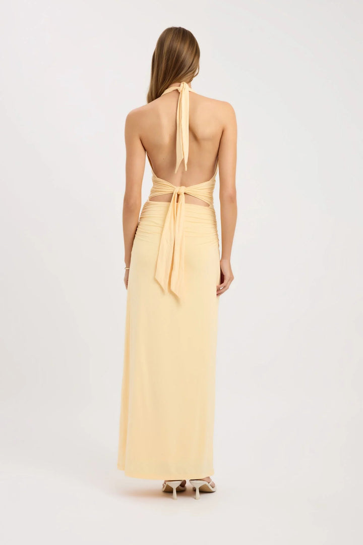 Celeste Halter Maxi Dress