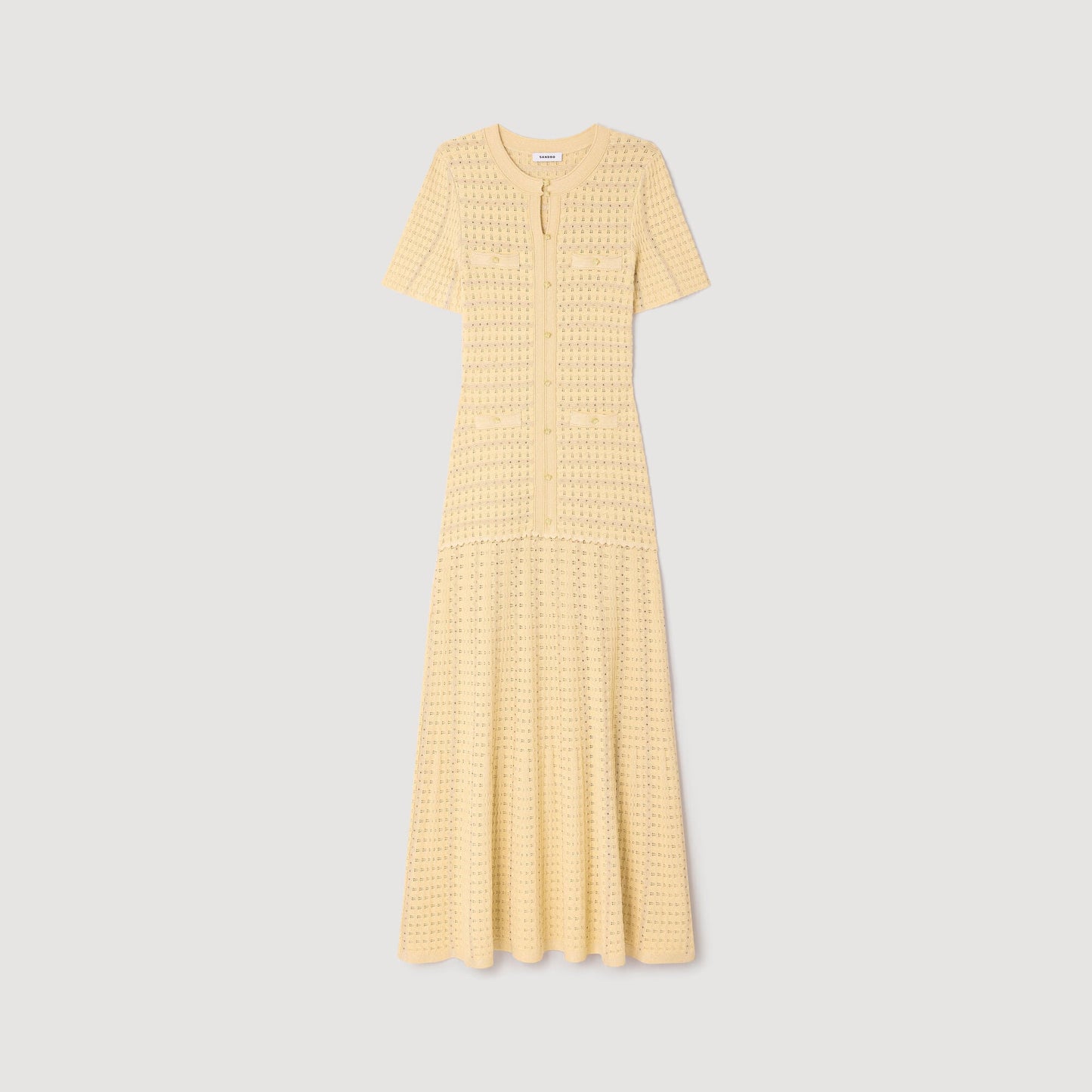 Robe Maxi en Dentelle Éthérée