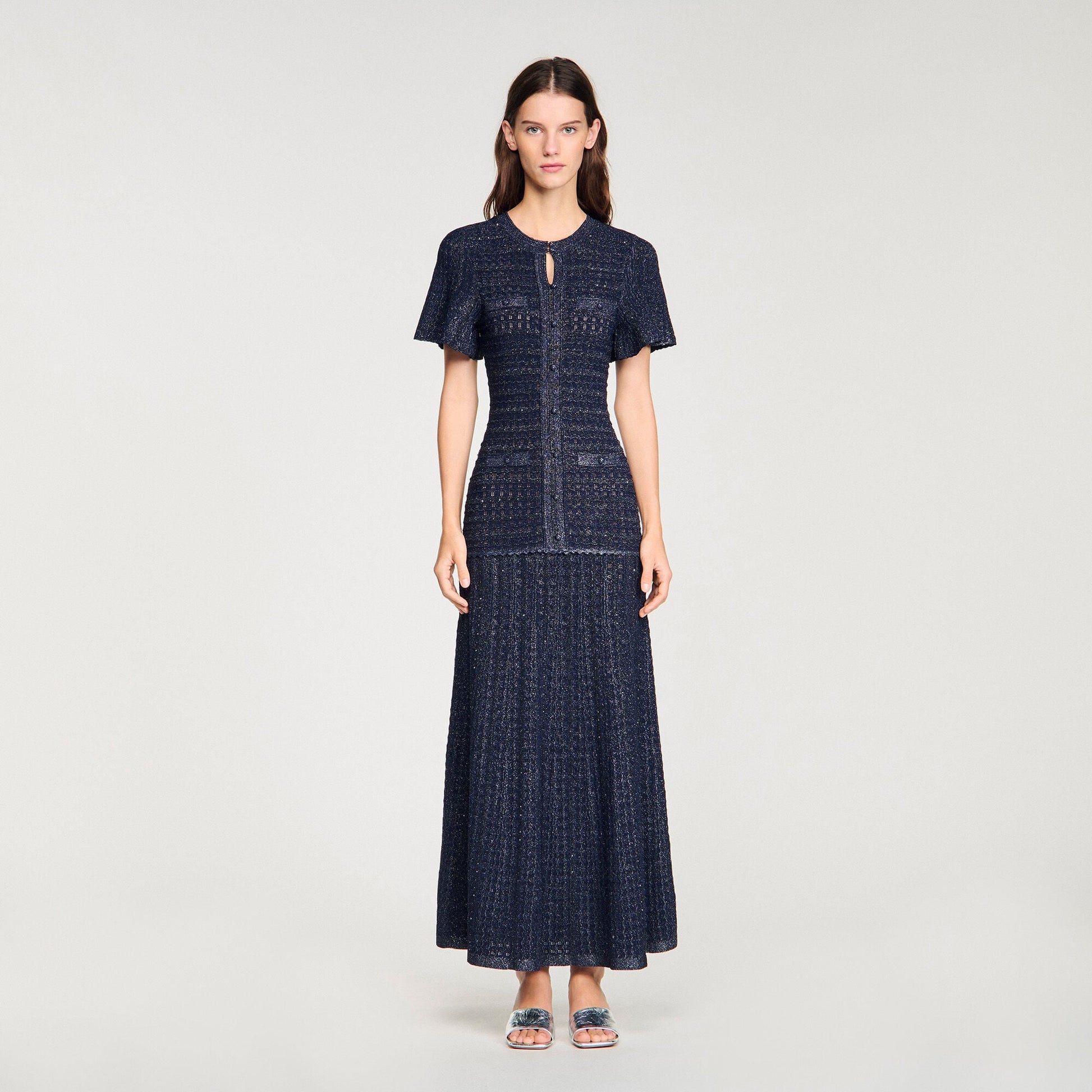 Robe Maxi en Dentelle Éthérée