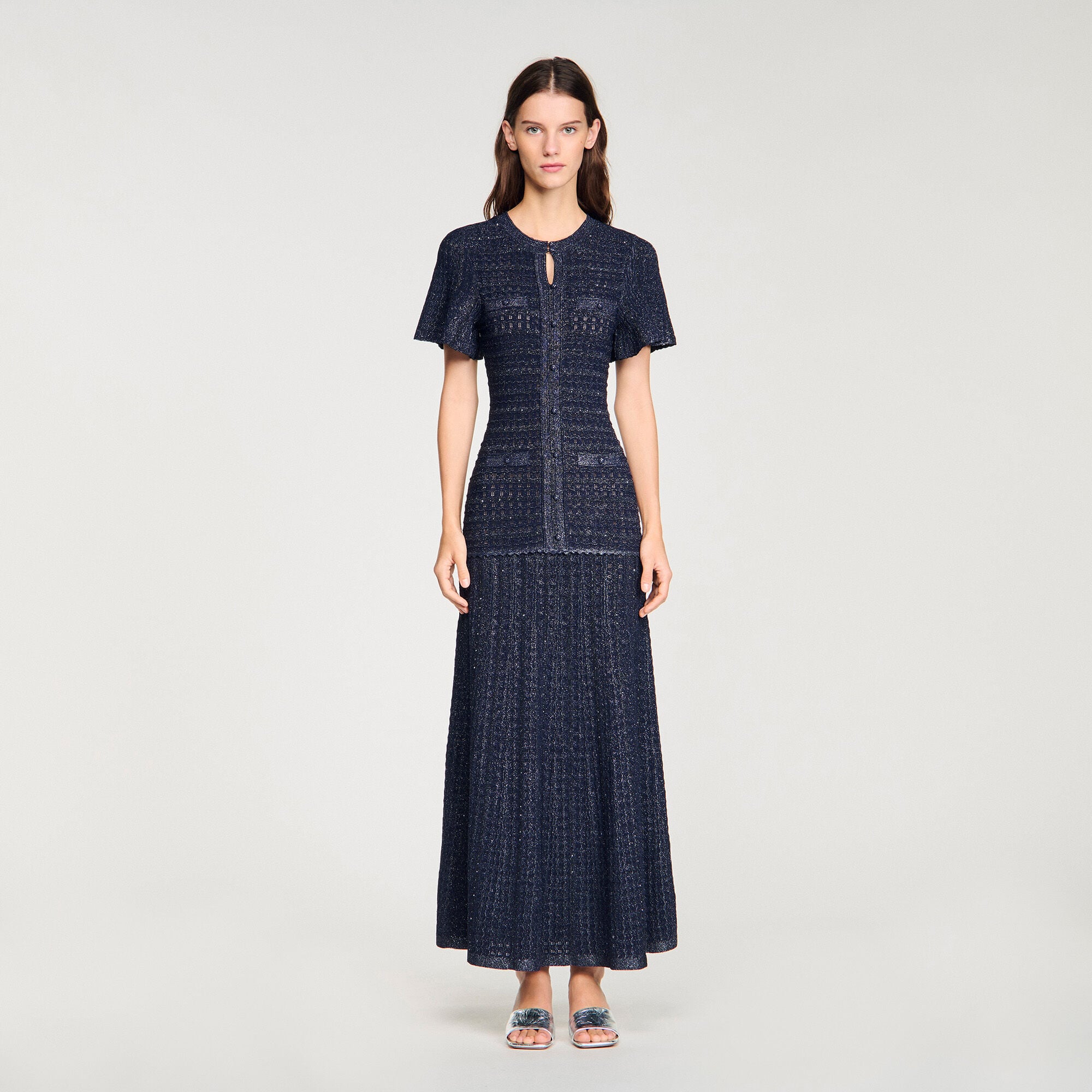 Robe Maxi en Dentelle Éthérée