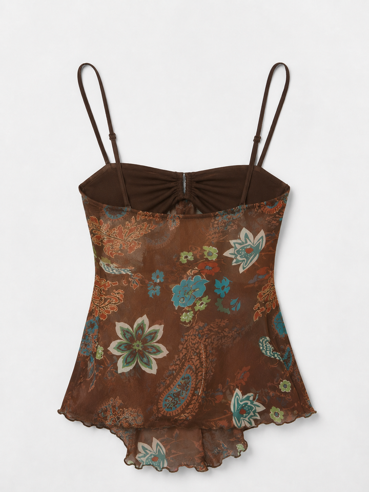 Floral Satin Cami Top