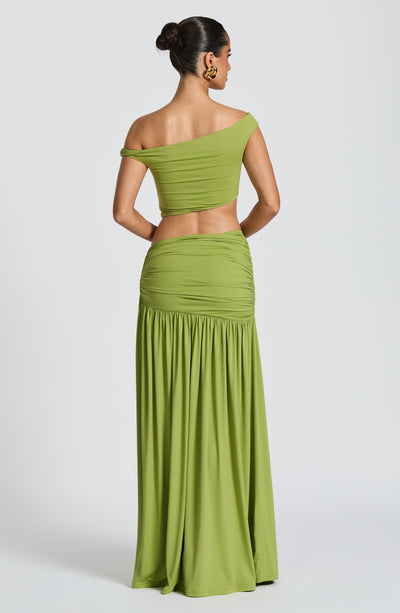 Off-Shoulder Drapierter Zweiteiler