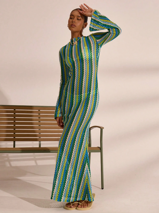 Das Wave Maxikleid