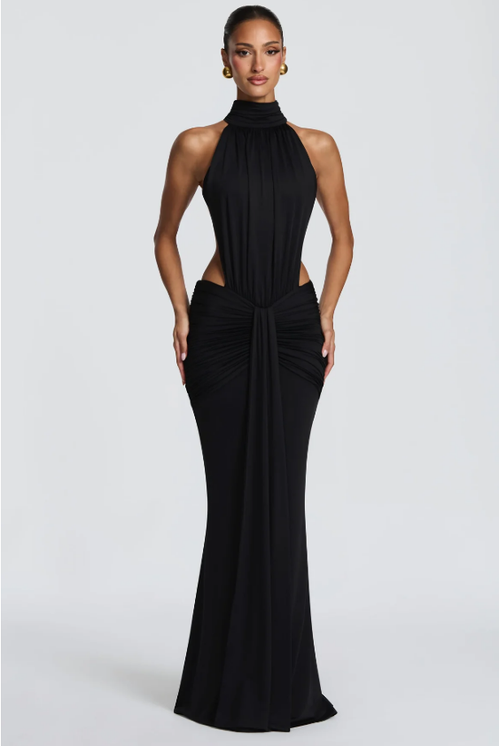 Robe Longue Drapée Éthérée