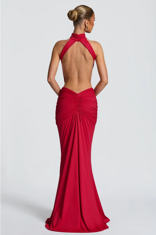 Robe Longue Drapée Éthérée