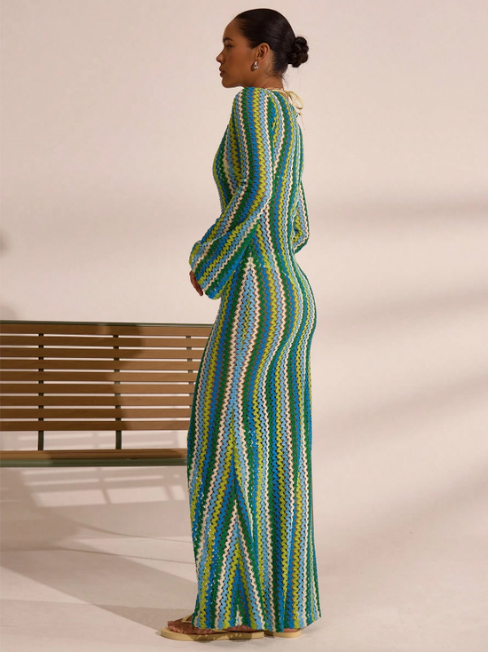 Das Wave Maxikleid
