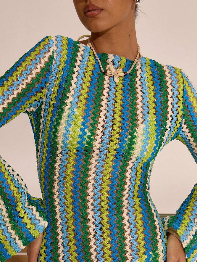 Das Wave Maxikleid