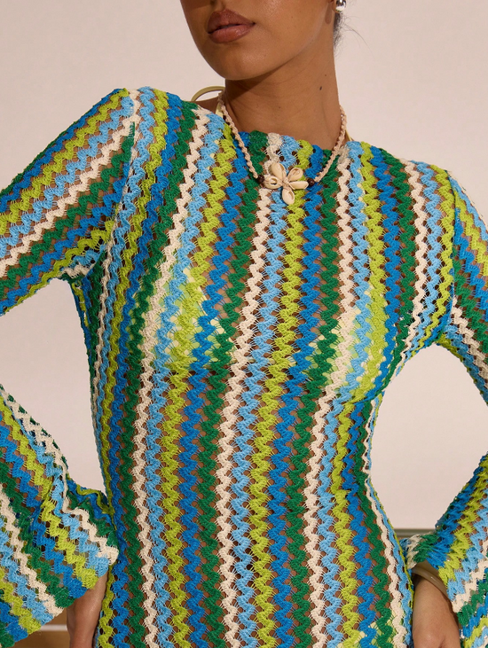 Das Wave Maxikleid