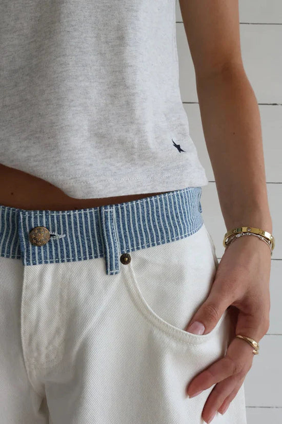 White Wide-Leg Jeans