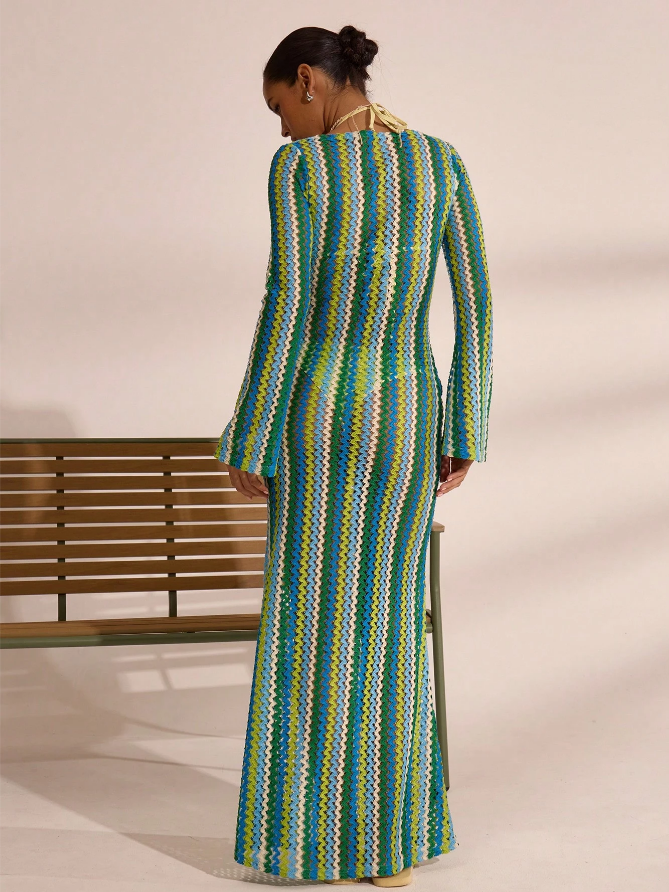 Das Wave Maxikleid