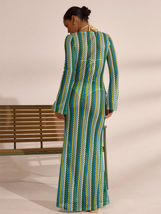 Das Wave Maxikleid