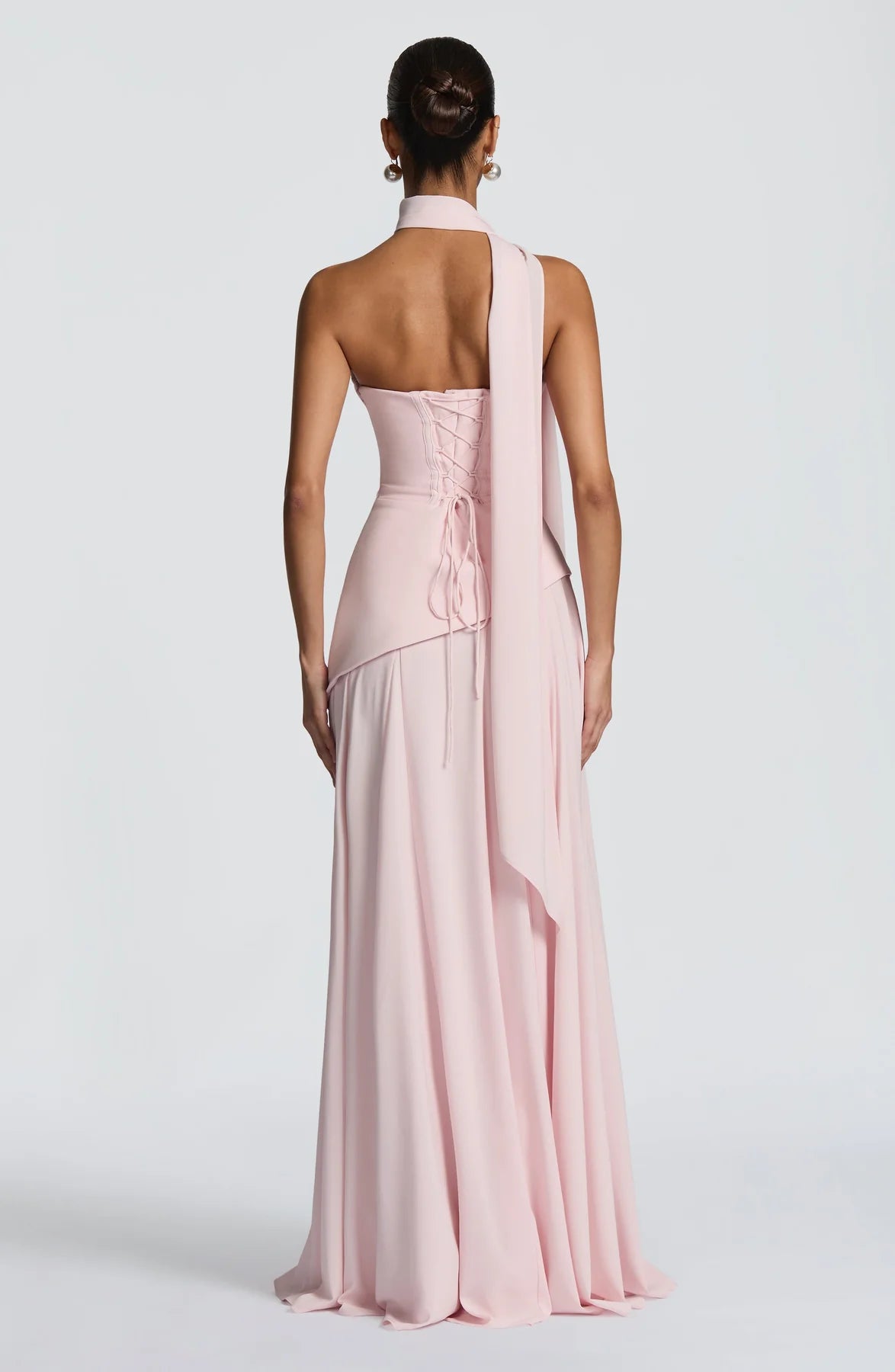 Maxikleid mit Drapierung
